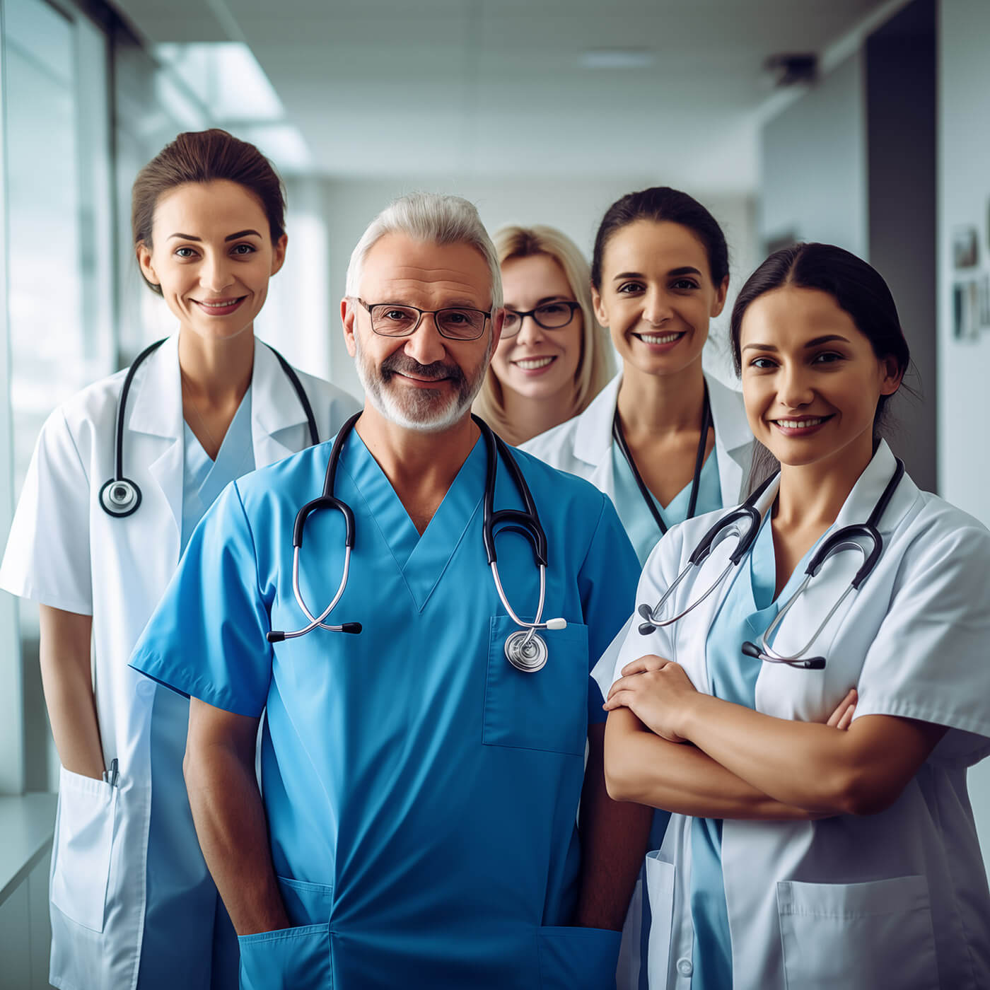 [Replace] Healthcare team lead facilitating a meeting